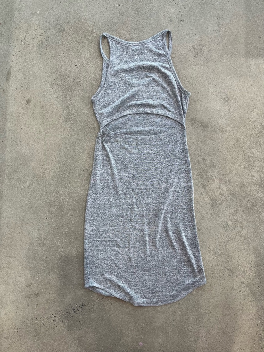 Wilfred Free Grey Bodycon Midi Dress | Size S | Minimalist Knit - Picture 8 of 10